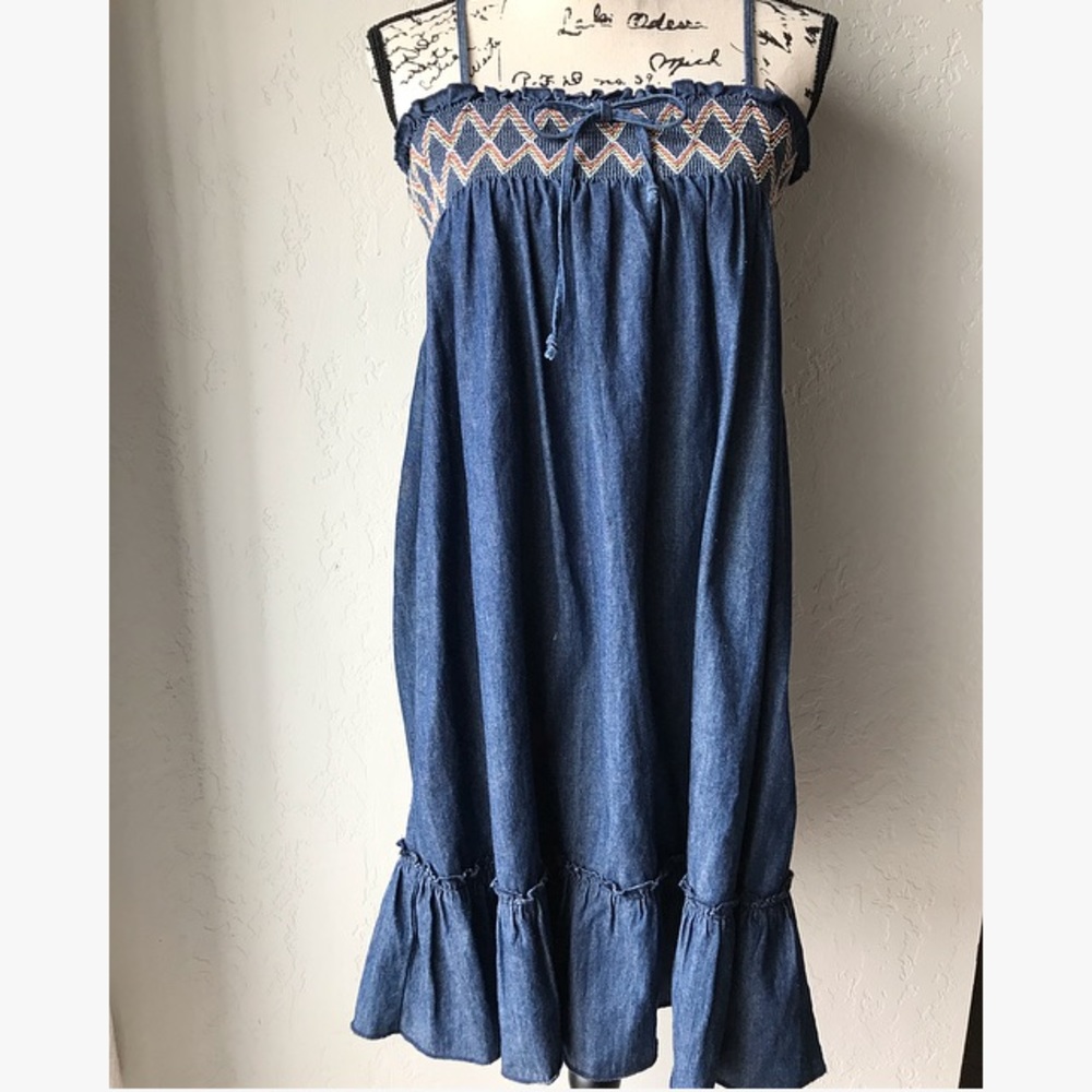 Blue Denim Summer Dress